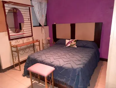 Cama o camas de una habitación en La Terraza del Pochote