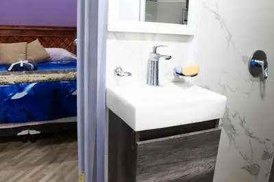Cama o camas de una habitación en Habitación king size zona centro