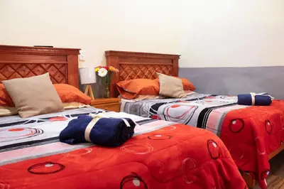 Cama o camas de una habitación en Habitación doble zona centro