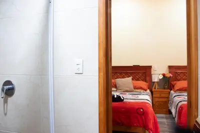 Cama o camas de una habitación en Habitación doble zona centro