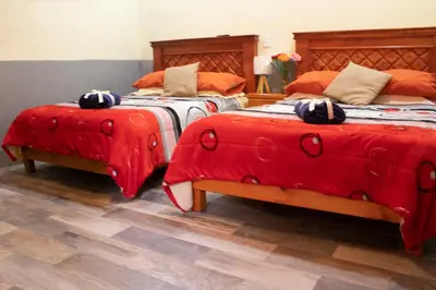 Cama o camas de una habitación en Habitación doble zona centro