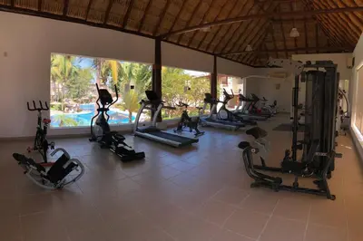 Gimnasio o instalaciones de fitness de Villa Exclusiva, Terrasol Diamante, A 5 min de Forum y de la playa