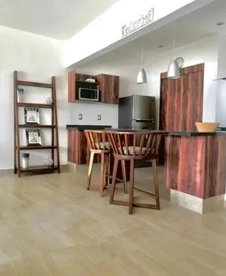 Una cocina o zona de cocina en Nuevo 3R 3B 1E Club Playa Gratis Tenis Padel Diamante Albercas