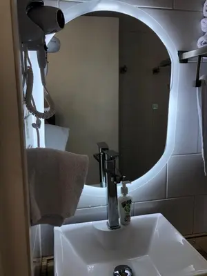 Un baño de NUEVO Depto vista al mar.