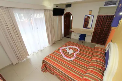 Cama o camas de una habitación en Hotel Xestal