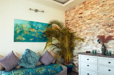 Zona de estar de Muúnek Hotel Boutique Art & Spa, adults only