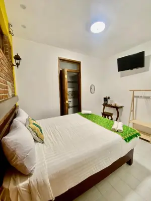 Cama o camas de una habitación en Hotel Boutique Los Ángeles