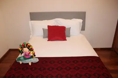 Cama o camas de una habitación en Casa Luna Coyoacan