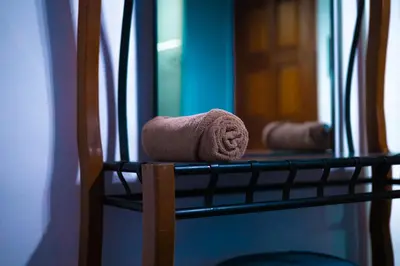 Cama o camas de una habitación en Hotel Posada Don Matías