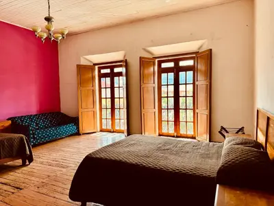 Cama o camas de una habitación en Casa del Zocalo