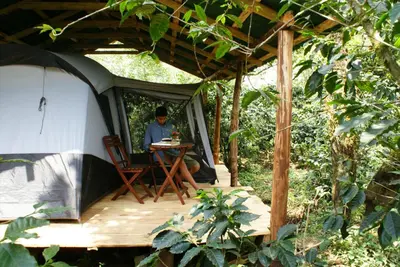 Jardín al aire libre en Reserva Azul