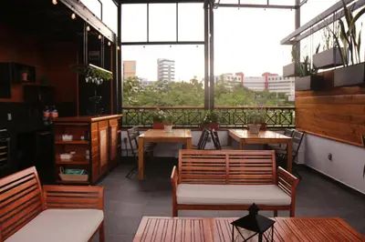 Zona de estar de The Lu'um House