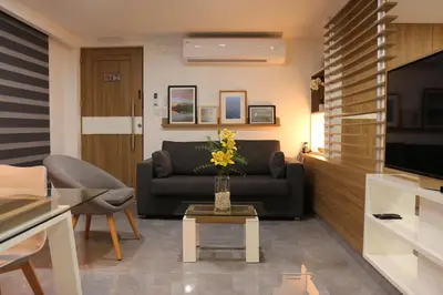 Zona de estar de The Lu'um House
