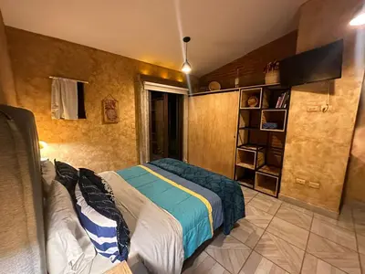 Cama o camas de una habitación en LOFT Casa Bonita en Val'Quirico