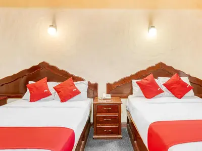 Cama o camas de una habitación en Hotel Esperanza, Oaxaca Centro