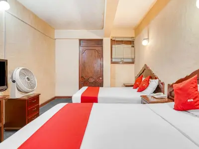 Cama o camas de una habitación en Hotel Esperanza, Oaxaca Centro