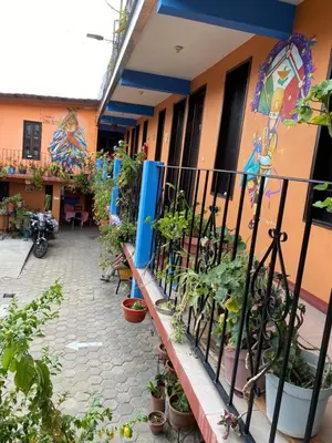 Jardín al aire libre en El Rincón de Doña Bety