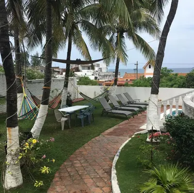 Jardín al aire libre en COCO HOUSE CHACHALACAS