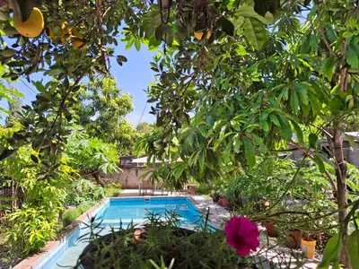 Jardín al aire libre en Casa Vista Hermosa