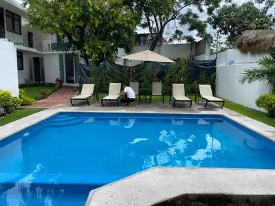 Piscina en o cerca de Hotel fresno Xochitepec