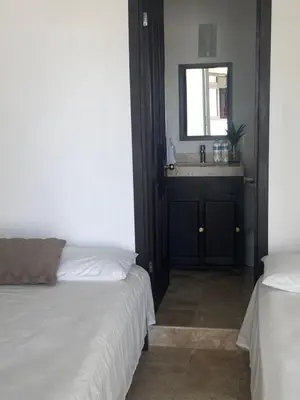 Cama o camas de una habitación en Hotel fresno Xochitepec