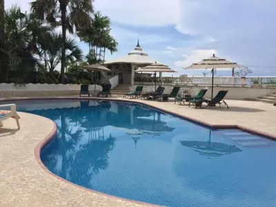 Piscina en o cerca de Gran habitacion con terraza vista espectacular, piscina