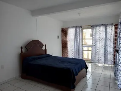 Cama o camas de una habitación en Casa amplia en Cuernavaca