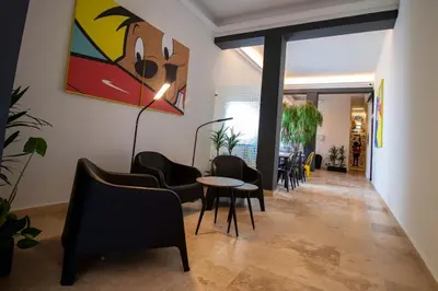Zona de estar de Hostal 170