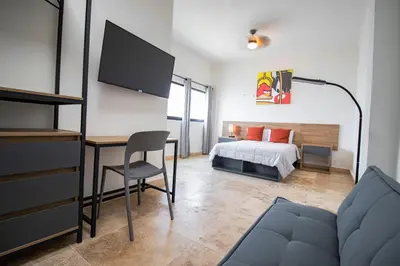 Cama o camas de una habitación en Hostal 170