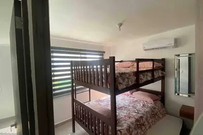 Cama o camas de una habitación en Hermosa casa en Acapulco con club de Playa.