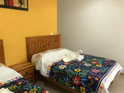 Cama o camas de una habitación en Los Robles