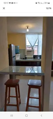Una cocina o zona de cocina en Relajacion Cercas Del Aeropuerto