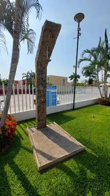 Jardín al aire libre en Casa Acá Diamante Gaviotas