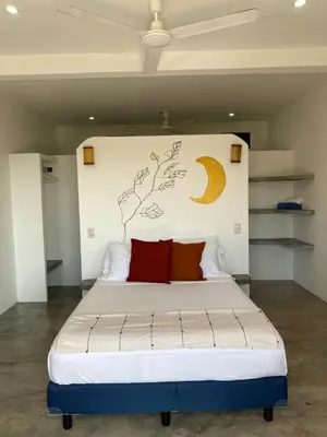 Cama o camas de una habitación en Casa Alegria Suites - Wow Views, Sunset, Beach, Pool, Parking