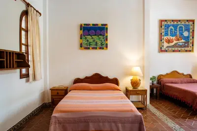 Cama o camas de una habitación en Tabachin del Puerto
