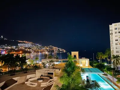 Piscina en o cerca de Departamento en Acapulco con inmejorable vista
