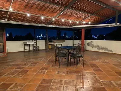 Un patio o zona al aire libre en Departamento con Terraza LOBO