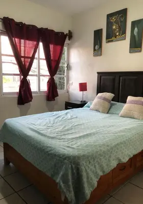 Cama o camas de una habitación en Departamento con Terraza LOBO