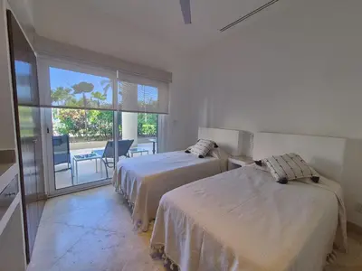 Cama o camas de una habitación en Departamento con Club Playa Acapulco Diamante 4Rec