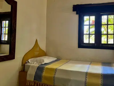 Cama o camas de una habitación en Hotel Rancho Escondito