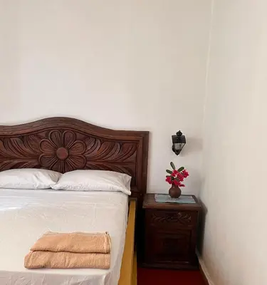 Cama o camas de una habitación en Hotel Rancho Escondito