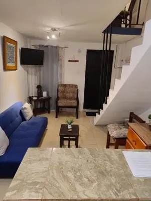 Zona de estar de Bungalow Turrent, a 5 minutos de Playa Mocambo
