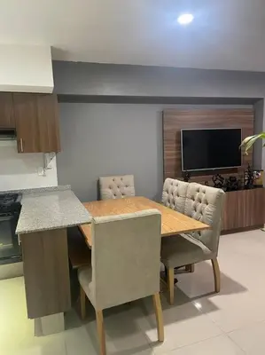 Una cocina o zona de cocina en Departamento cerca del Aeropuerto y Foro sol