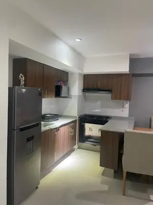 Una cocina o zona de cocina en Departamento cerca del Aeropuerto y Foro sol