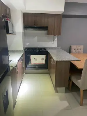Una cocina o zona de cocina en Departamento cerca del Aeropuerto y Foro sol