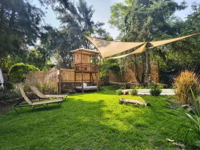 Jardín al aire libre en Paraje Real Malinalco