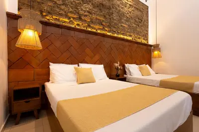 Cama o camas de una habitación en Casa Sofi Oaxaca