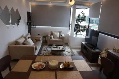 Zona de estar de Luxurious and Central Apartment 2Br