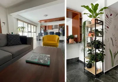Zona de estar de Great apartment in the heart of Coyoacan