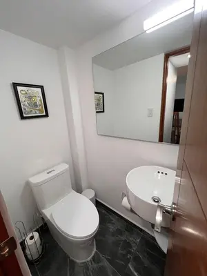 Un baño de Great apartment in the heart of Coyoacan